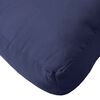 vidaXL Pallet Cushion Set of 2 Navy Blue 100% polyester 23.6x23.6x4.7 in