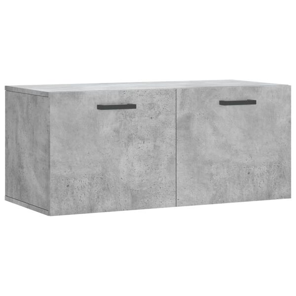 vidaXL Wall Cabinet Concrete Grey Engineered wood Medium Wall Cabinet