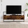 vidaXL TV Cabinet Smoked Oak Engineered Wood 39.6 x 11.8 x 20.1 in
