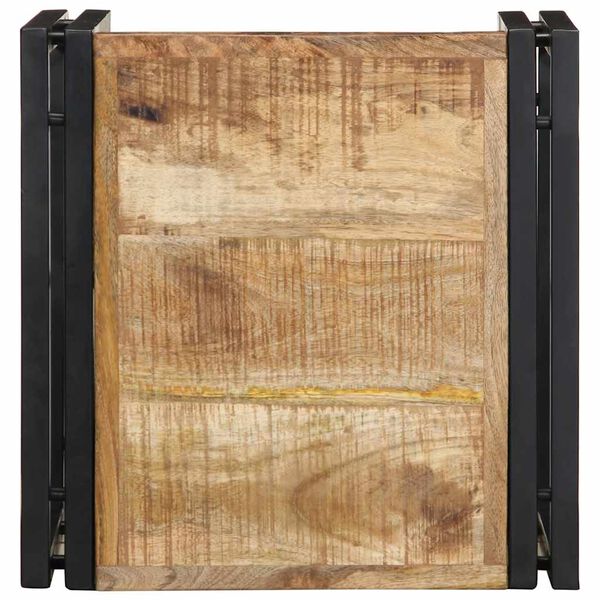 vidaXL Coffee Table Natural wood and black