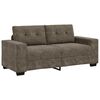 vidaXL Loveseat Sofa with Cushion Dark gray Artificial Leather