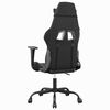 vidaXL Gaming Chair Black and Gray Faux Leather, Foam, Metal, Plywood