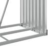 vidaXL Log Holder Light Gray 31.5"x17.7"x47.2" Galvanized Steel