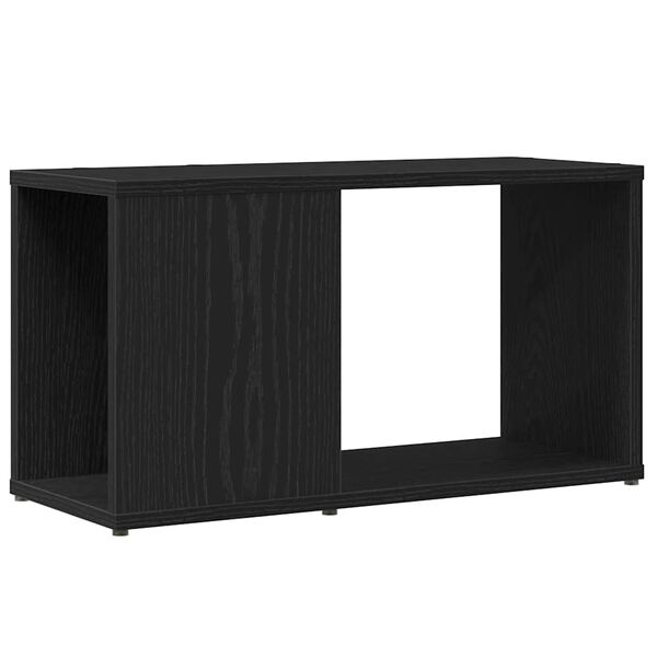 vidaXL TV Cabinet Black Oak Engineered Wood TV Cabinet Rectangular