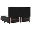 vidaXL Box Spring Bed with Headboard Black 78.74 x 78.74 in Velvet
