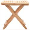 vidaXL Side Table Brown Solid walnut wood Compact Collapsible