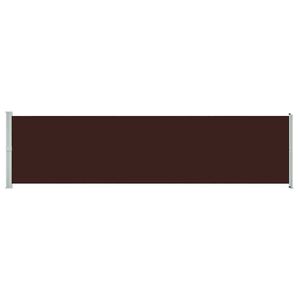 vidaXL Side Awning Brown