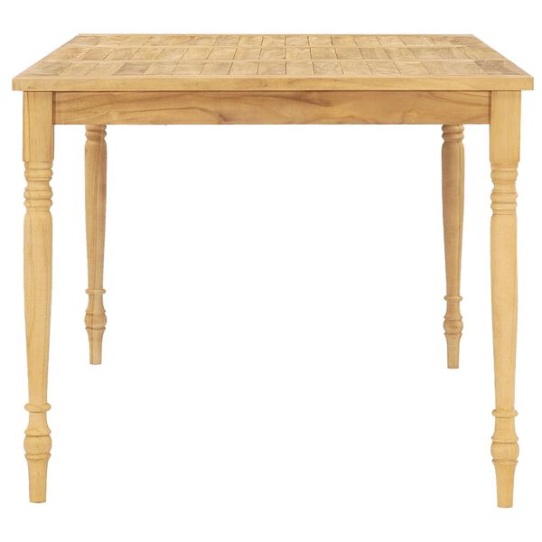 vidaXL 7 Piece Patio Dining Set with Cushions Solid Teak Wood