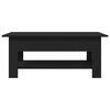 vidaXL Coffee Table Black Oak 40.16 x 21.65 x 16.54 in Engineered Wood