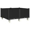vidaXL Garden Planter Black Polypropylene Medium Portable