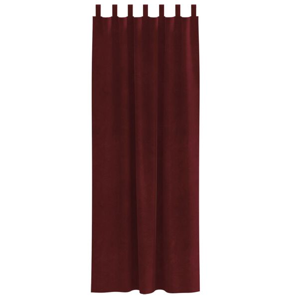 vidaXL Blackout Curtains 2 pcs Wine Red 55.12 x 102.36 in Velvet