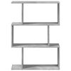 vidaXL Room Divider Bookcase Concrete Grey Engineered Wood