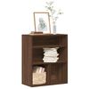 vidaXL Book Cabinet Brown Oak Engineered Wood Medium Book Cabinet