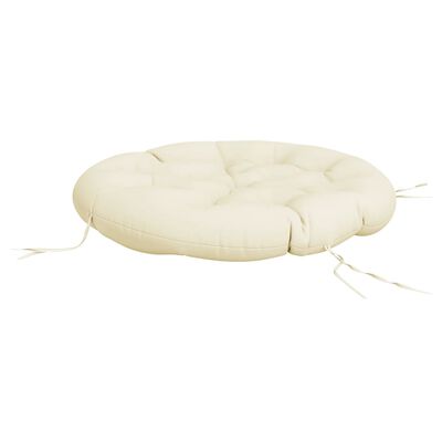 vidaXL Round Cushion Cream Ø 39.4"x4.3" Oxford Fabric