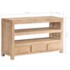 vidaXL TV Cabinet Light brown Solid acacia wood Medium TV Cabinet