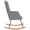 vidaXL Rocking Chair Light grey