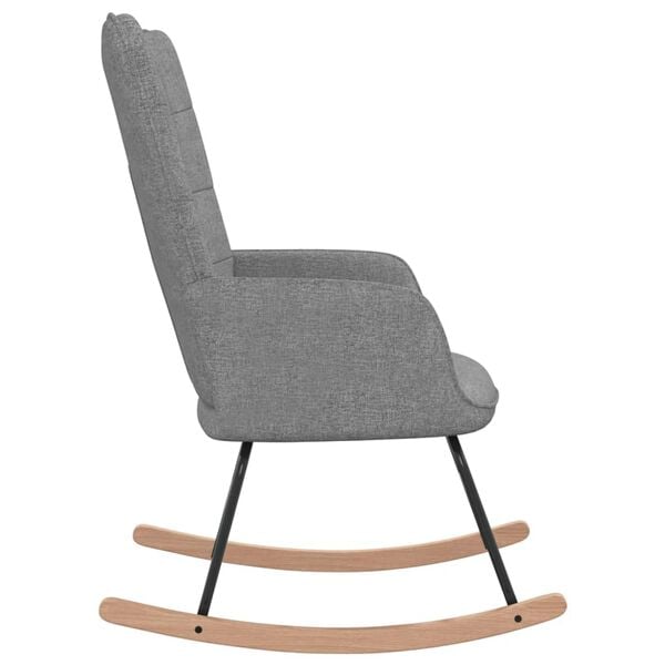 vidaXL Rocking Chair Light grey