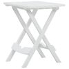 vidaXL Dining Set White Polypropylene (PP) Standard Foldable