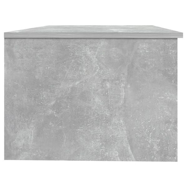 vidaXL Coffee Table Concrete grey Engineered wood Medium Rectangular
