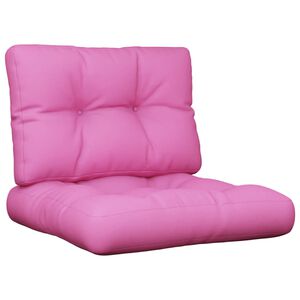vidaXL Pallet Cushion Pink 100% Polyester, Hollow Fiber
