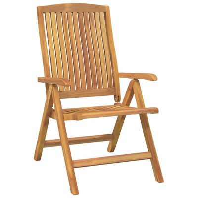 vidaXL Reclining Patio Chairs 6 pcs Solid Wood Teak