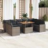 vidaXL Garden Sofa Set Grey
