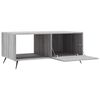 vidaXL Coffee Table Gray Sonoma Engineered wood, Iron Medium