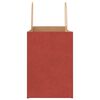 vidaXL Paper Bags 50 pcs with Handles Red 12.6x6.7x9.8"