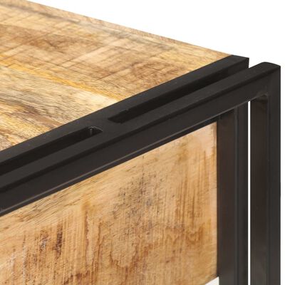 vidaXL Sideboard 47.2"x11.8"x29.5" Solid Rough Mango Wood