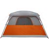 vidaXL Family Tent Cabin 6-Person Orange Waterproof