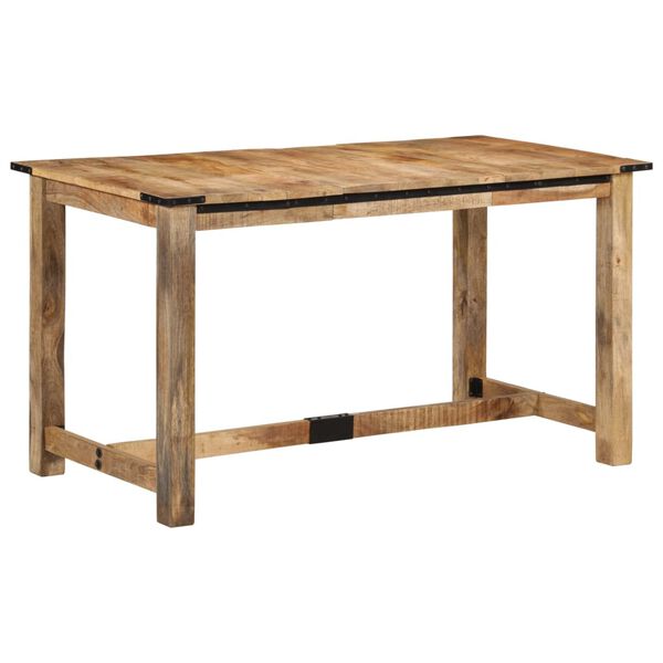 vidaXL Dining Table 55.1"x27.6"x29.5" Solid Wood Mango
