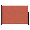 vidaXL Retractable Side Awning Terracotta 100% Polyester with PU coating
