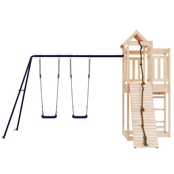 vidaXL Outdoor Playset Pine Solid Pine Wood Large Durable