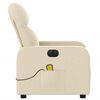 vidaXL Electric Massage Recliner Chair Cream