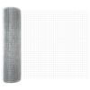 vidaXL Fence Post Silver 82.02 x 1.64 ft (0.98 x 0.98 in mesh) Steel