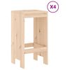 vidaXL Garden Bar Set Natural wood Solid pine wood