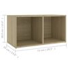 vidaXL TV Cabinet Set Sonoma Oak Engineered Wood TV Cabinet Set