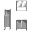 vidaXL Bathroom Furniture Set Gray Sonoma Engineered Wood Medium