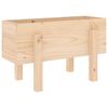 vidaXL Patio Planter  24.4x11.8x15.0" Solid Wood Pine