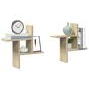 vidaXL Wall Shelf Sonoma Oak Engineered Wood Standard Wall Mounting