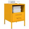 vidaXL Bedside Cabinet Mustard Yellow Cold-rolled steel Medium