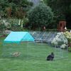 Kerbl Small Animal Outdoor Enclosure Silver Galvanized Metal Large