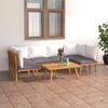 vidaXL Garden Lounge Set Dark Grey Solid Acacia wood 7 Piece Set Modular