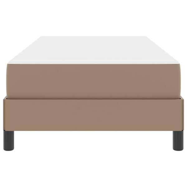 vidaXL Bed Frame with Mattress Cappuccino 35.43 x 74.80 in Fabric