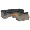 vidaXL Garden Sofa Set Gray, Dark Gray