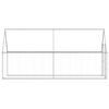 vidaXL Chicken Cage Silver Galvanized steel 157.5 x 39.4 x 74.8 in