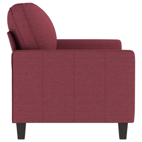 vidaXL 2-seater Sofa Wine Red Fabric (100% polyester), metal, textilene