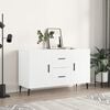 vidaXL Sideboard White Engineered wood 39.4 in Sideboard Rectangular