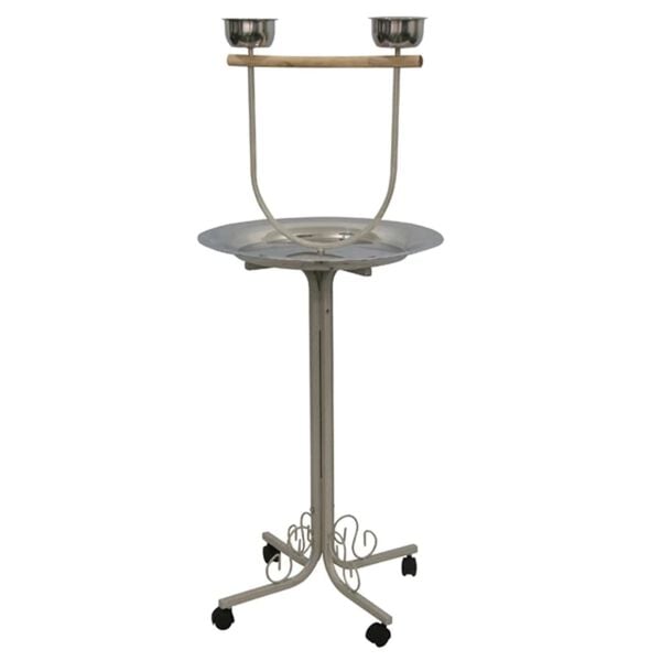 Strong Bird Playground Silverstone Grey Metal 21.7x21.7x53.1 in