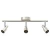 vidaXL Ceiling Spotlight Brushed Nickel 39 x 10.5 x 10.5 cm Steel